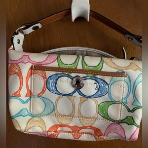 Coach Hampton Canvas Micro Purse